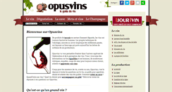 Desktop Screenshot of opusvins.com